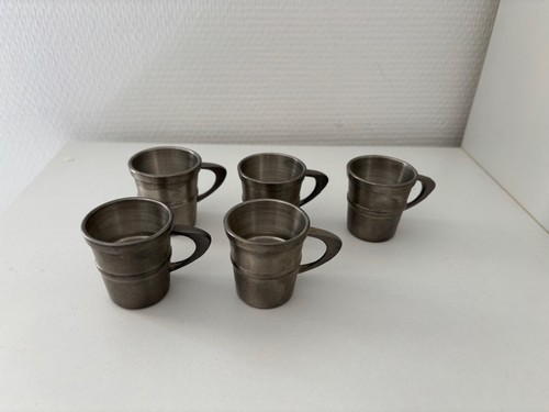 Zinnbecher reinzinn x5 - zinnbecher,,