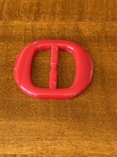 Damen Gürtelschnalle Gürtelschließe Gürteldurchzug Plastik alt um 1960 Unbenutzt