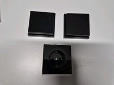 Jung LS 990 , LS 981 Rahmen , Steckdose, Wippschalterabdeckung SW Schwarz Set