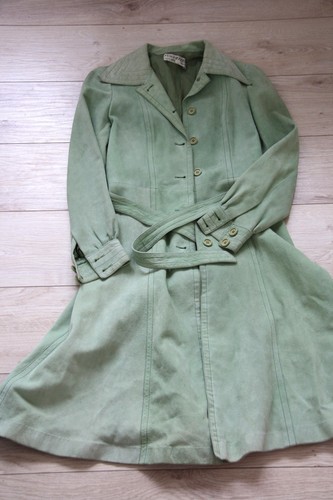 Damen vintage ledermantel - vintage,,