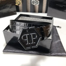 PHILIPP PLEIN BELT SHINY CROCO
