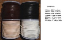 Lederriemen Lederband rund