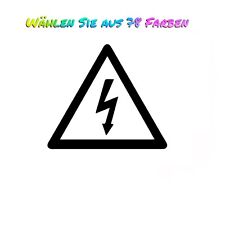 2x Blitz Strom Aufkleber  Größe bis 11cm Sticker Tuning Auto Decal Danger 