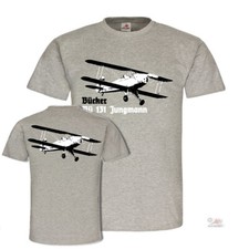 Bücker Bü 131 Jungmann Doppeldecker Flugzeug Luftwaffe Sport T-shirt #19706