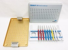 Frialit 2 Osteotome Set FRIADENT anguliert Bone Condenser XIVE + Container 