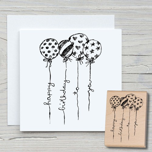 Stempel luftballons - stempel,
