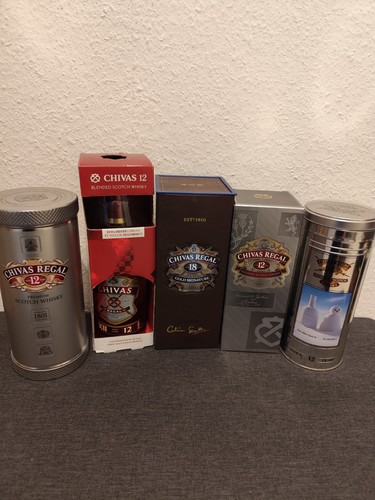 Chivas regal flaschen set - regal, 5