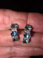 Echt Gold Halb Creolen 14K