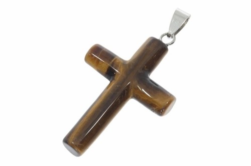 Tigerauge kreuz abgerundet - ,