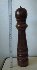 Große Pfeffer o. Salz Gewürz Mühle Naturholz Höhe 36cm - Durchmesser 7cm Holz