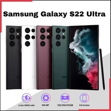 Neu Samsung Galaxy S22 Ultra 5G 128/256/512GB Smartphone Ohne Vertrag SM-S908U