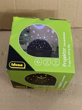 Idena 50145 - LED Projektor Sternenhimmel, leuchtet in den Farben Weiß, Blau und