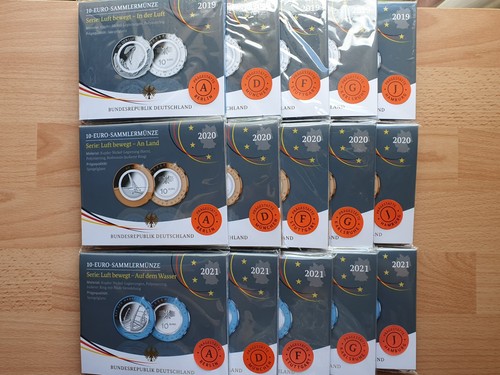 Euro münz serie - 10€,