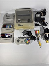 SNES Super Nintendo One Chip (1 Chip) Konsole + Gameboy + Mario World + R-Type
