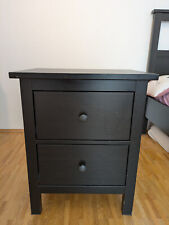 Schwarzer Nachttisch HEMNES Ikea gebraucht