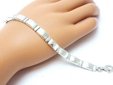 90. schönes ESPRIT Gliederarmband Armband 18cm eckige Elemente 925er Silber
