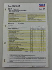 Inspektionsblatt Yamaha DT 50 R Typ 3MN Baujahr 1993