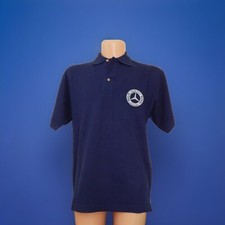 MBIG Herren Polo Shirt navy Mercedes Benz Daimler Oldtimer Blau