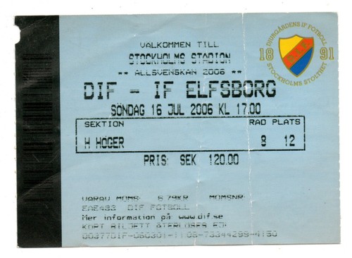 Ticket swe djurgardens if - djurgardens,