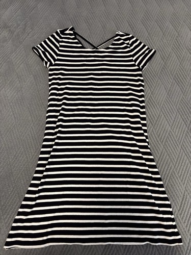 Gestreiftes lässiges kleid - gestreiftes,