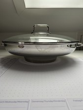 Edelstahl WMF  wok mit Glas -Deckel