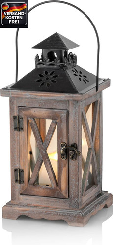 Holzlaterne kerzenlampe - holzlaterne,