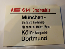 Zuglaufschild . Kunststoff