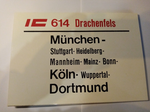 Zuglaufschild kunststoff - .,