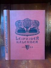 Leipziger kalender 1908 - 1908., ein