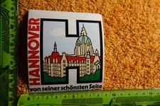 Alter Aufkleber Reise Urlaub Stadt HANNOVER