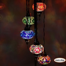 Mosaik Lampe Stehleuchte Orientalische Lampe Mosaik Hängelampe 5 L Groß Glas 