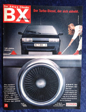 Citroen BX Turbo Diesel , originale Werbung aus 1988