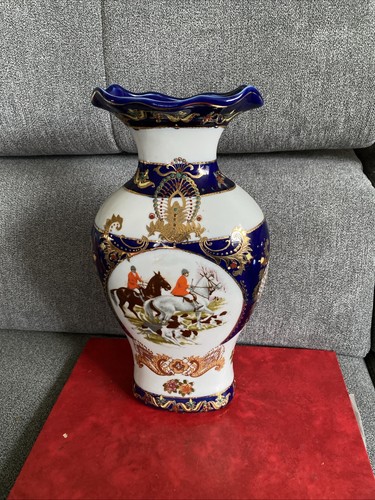 Porzellan vase mit jagd - jagd, motiv