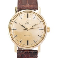 34,5 mm ø - OMEGA Genève (1969) Herrenuhr Gold 585/14K Kal. 601 Ref. 135.7070