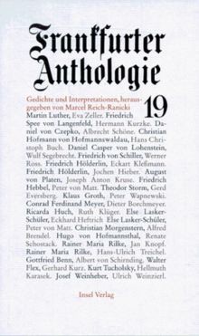 Frankfurter anthologie 19 - anthologie,, bd.19