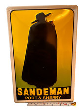 Sandeman Blechschild, Port & Sherry, ca. 20 x 30 cm, 3-D Optik, 