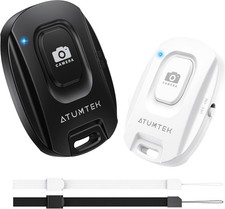 Bluetooth-Fernauslöser Kamera – 5.2, kompakt, 10 m Reichweite, 2er-Pack