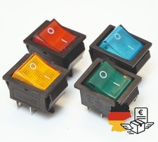 Wippschalter beleuchtet rot