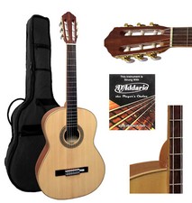 MASSIV KONZERTGITARRE 3/4 GITARRE JUNIOR TASCHE FICHTENDECKE MAHAGONI BODY HG813