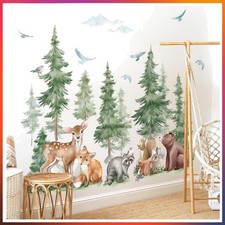 Niedliche Waldtiere Wandaufkleber für Kinderzimmer - Einfache Anwendung