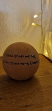 Spruchkugel Terrakottakugel