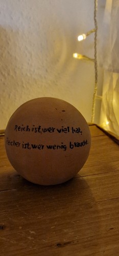 Spruchkugel terrakottakugel - spruchkugel,