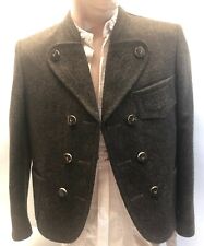 ⚜️ Originale dunkelbraune gestickte Miesbacher Trachten Jacke Adlmaier Gr:25 ⚜️