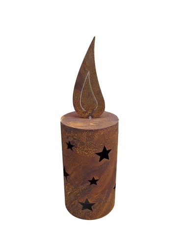 Windlichtkerze mit sterne 35cm - mit,