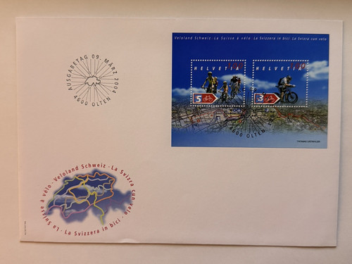 Schweiz fdc veloland - fdc, veloland.