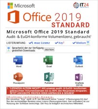 Microsoft Office mac 2019, Lizenz + Key für MAC,  Dauerlizenz kein Abo