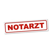 Notarzt magnetschild auto - notarzt,