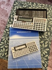 Sharp Taschencomputer Taschenrechner PC-1403 mit Handbuch Vintage Retro