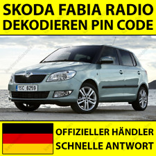 ✅SKODA FABIA RADIO DEKODIEREN PIN CODE DANCE SWING RCD & MFD & RNS NAVIGATION✅