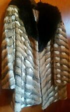 Pelzmantel Maihamster mit Toskana Lammfell Kragen Hamster Mantel Pelz 36 38 40